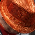 orange hat