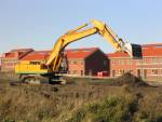 graafmachine Digging machine, Wateringse Veld, Den Haag, Holland