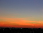 zonsondergang sunset from my balcony, Rijswijk, Holland