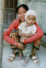 mother and child, Kathmandu, Nepal